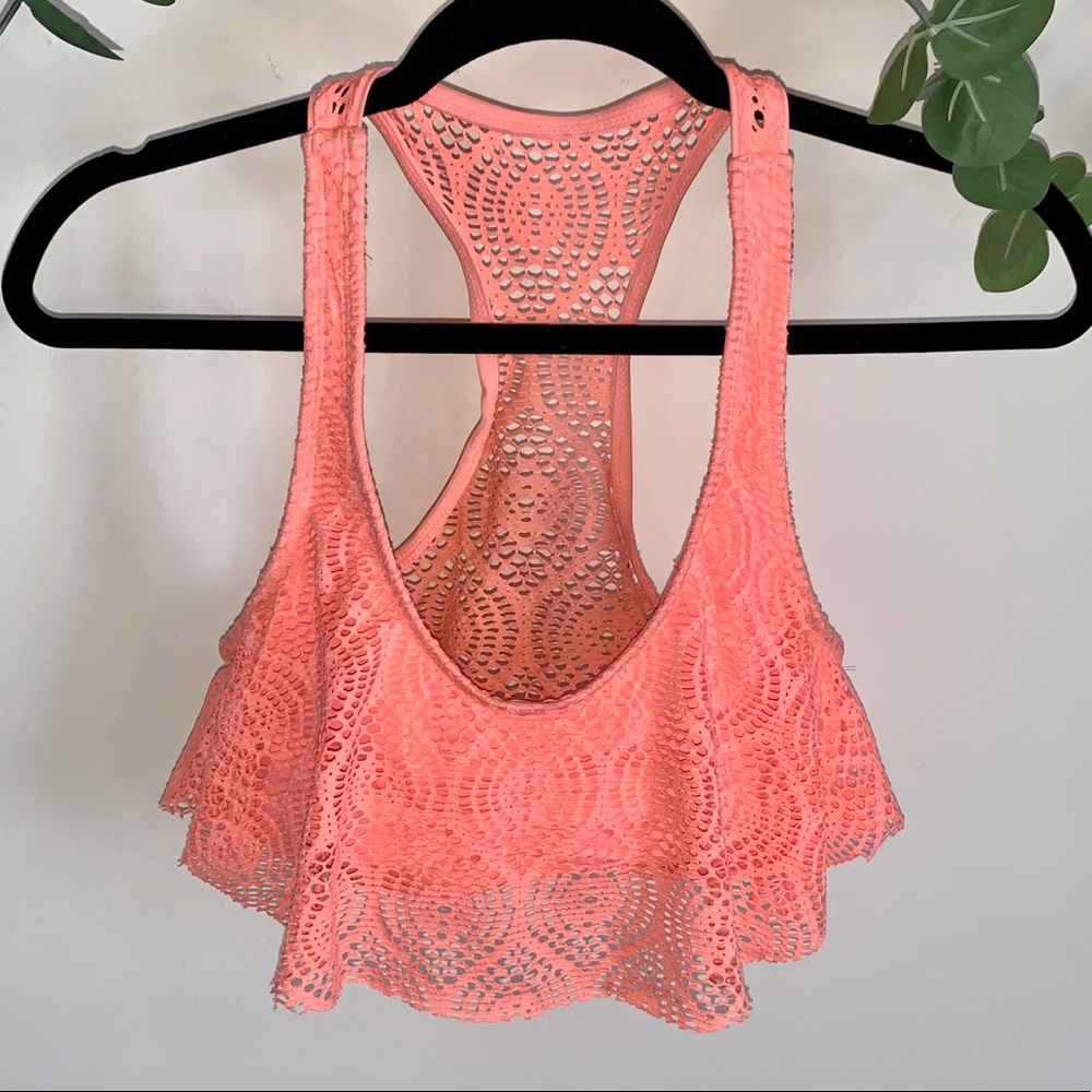 Sporty Lace Racerback Bikini Top